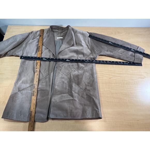 Vintage Genuine‎ Suede Oversized Jacket Karen Marie 3/4 Sleeve Woamns Size M/L - Picture 9 of 9
